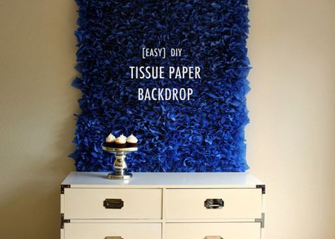 We are loving this super easy, completely customizable tissue paper back drop by Jenny of Hank & Hunt for Ruffled! Paper Flower Backdrop Diy, Baby Shower Balloon Decorations, Photography Backdrops Diy, Diy Photo Backdrop, Paper Backdrop, Paper Flower Backdrop, Diy Backdrop, Diy Photography, Flower Backdrop