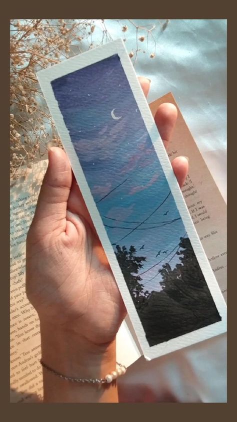 Nature Bookmarks, Sky Art Painting, Fabric Painting Techniques, Painting Gouache, Watercolor Bookmarks, Watercolor Paintings Easy, Grunge Art, Canvas Painting Designs, Diy Bookmarks