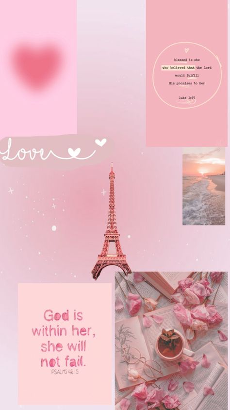 Pink Paris Wallpaper, Paris Aesthetic Wallpaper, Cute Iphone Wallpaper Tumblr, Cute Lockscreens, Pink Wall Decor, Rose Gold Wallpaper, Computer Wallpaper Desktop Wallpapers, Cute Laptop Wallpaper, Pretty Phone Wallpaper