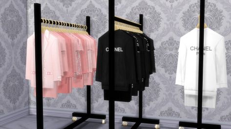 Desire's CC Finds - platinumluxesims: DESIGNER FASHION RACK VOL.2 -... Sims 4 Cc Fashion Designer Clutter, Sims 4 Hanging Clothes Cc, Cc Furniture, Sims 4 Clutter, Sims 4 Cc Furniture, Sims 4 Clothing, Cc Finds, Sims 4 Cc, Maxis Match