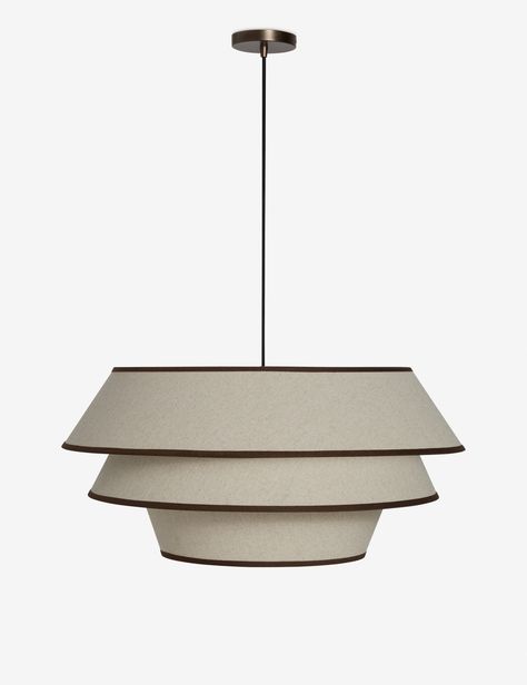 Pittman Linen Pendant Light Linen Pendant Light, Burled Wood Furniture, Montana House, Linen Pendant, Large Pendant Light, Disc Interiors, Mantel Mirrors, Cordless Table Lamps, Large Pendant Lighting