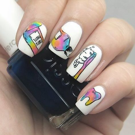 Nail Art Rainbow, Work Appropriate Nails, Giraffe Nails, Dental Images, Art Rainbow, Acrylic Nails Coffin Pink, Top Nail, Acrylic Nails Coffin, Dental Assistant