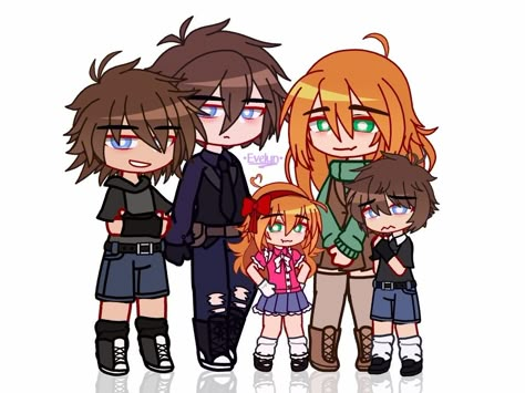 Fnaf Gacha Club Outfits Afton Family, Fanf Gacha, Fnaf Designs, Gacha Design, Afton Gacha, Fnaf Gacha, Freddy 3, Fnaf Oc, Gacha Outfit