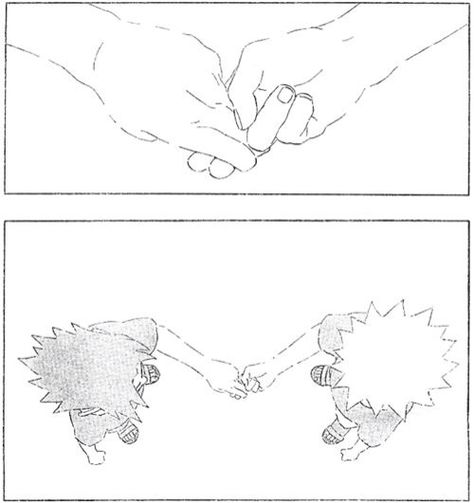 Naruto and Sasuke as childs. Friendship Signs, Sasuke Naruto, Hand Symbols, Naruto Tattoo, Always Watching, Friendship Tattoos, Naruto Sasuke, Friend Tattoos, Manga Pages