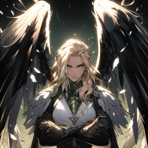 Divine Character Design, Paladin Of Vengeance, Dnd Fallen Angel, Female Aasimar Art, Fallen Aasimar Female Dnd, D&d Aasimar, Tiefling Paladin Female Dnd, Aasimar Rpg, Fallen Aasimar Female