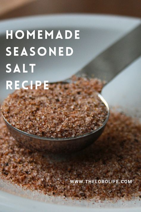 This homemade seasoned salt recipe is the perfect blend for all of your cooking. Just measure, mix, and use! Lawrys Seasoning Salt Recipe, Lawrys Recipes, Infused Salt Recipes, Seasoned Salt Recipe, Homemade Seasoned Salt, Seasoning Salt Recipe, Homemade Seasoning Salt, Infused Salt, Smart Eating