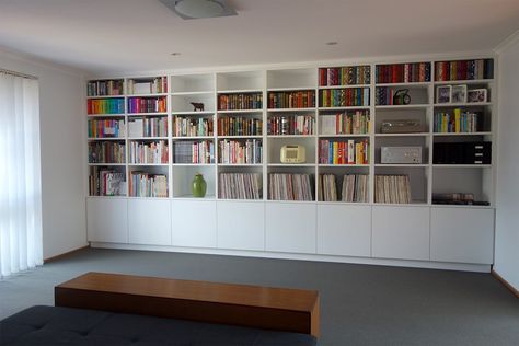 Closed Bookshelf, Custom Bookshelf, Luxury Bookcase, Book Shelving, Bookshelves For Small Spaces, Built In Bookshelves, Floor To Ceiling Bookshelves, Custom Bookshelves, Bookshelf Inspiration