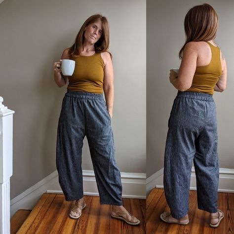 StyleArc Bob Woven Pants pattern review by HavinSewMuchFun Bob Pants Style Arc, Style Arc Bob Pants, Bob Pants Pattern, Barrel Pants Sewing Pattern, Summer Pants Sewing Pattern, Balloon Pants Pattern, Linen Pants Sewing Pattern, Loose Pants Pattern, Comfy Core