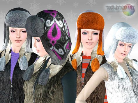 Hi, everyone! This is a new outwear set for adult female sims. It includes fur hat from teen to elder, fur vest for y/a female sims and slim jeans for y/a females. I hope you like it and enjoy! :)... Winter Hat Sims 4 Cc, Sims 4 Russian Hat, Sims 4 Cc Ushanka Hat, Fur Hat Sims 4 Cc, Ushanka Sims 4 Cc, Russian Sims 4 Cc, Sims 4 Ushanka, Sims 4 Fur Hat, Sims 4 Winter Hat