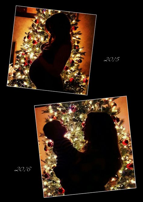 Christmas Tree Silhouette Maternity Pictures, Maternity Photo Christmas Tree, Pregnancy Christmas Tree Picture, Baby Bump Christmas Tree, Pregnant Belly Christmas Tree, Pregnant During Christmas, Christmas Tree Maternity Photos, Christmas Maturity Photoshoot, Christmas Light Maternity Pictures