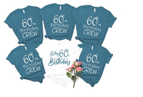 60th Birthday Shirt, Birthday Group Shirts, Golf Theme Party, 60 Birthday, Birthday Wishes Greetings, Golf Theme, It's My Birthday, 60th Birthday Party, Birthday Party Shirt