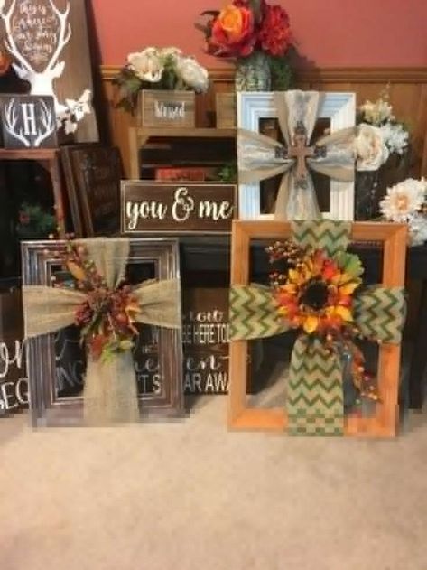 12+ Cheap Crafts Diy Home Decoration Ideas Fall - lmolnar Burlap Cross, Twine Crafts, Diy Rustic Home, Picture Frame Crafts, Wooden Crosses, Cross Crafts, Cheap Crafts, Burlap Crafts, Silent Auction