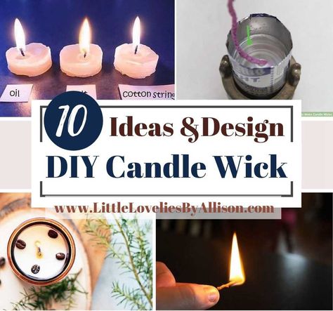 10 DIY Candle Wick Projects That Don’t Cost Much To Make Homemade Candle Wick, Making Candle Wicks, Diy Candle Wick, Capillary Action, Candle Wick, Wooden Wick Candles, Diy Candle, Wooden Candles, Homemade Candles