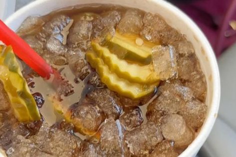 I ordered a Dr. Pepper with pickles from Sonic — you won’t believe the drive-thru staffer’s reaction Sonic Drive In, Savory Cheese, Trending Recipes, Drive Thru, Most Popular Recipes, Beauty Foods, Dr Pepper, So Many People, Sweet Chocolate