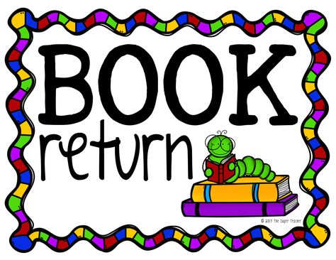 Bright "Book Return" Sign for your daycare classroom or preschool library area. Return Your Library Books, Book Staircase, Qr Code Books, Book Return, Library Rules, Preschool Library, Classroom Library Organization, Library Lesson Plans, Teacher Forms