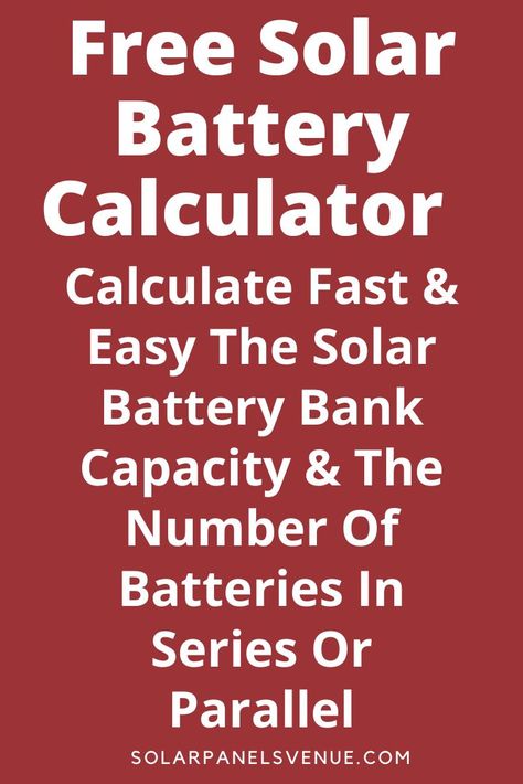 Solar Battery Bank, Energy Science, Solar Calculator, Off Grid System, Solar Energy Projects, Solar Energy Diy, Power Design, Solar Power Diy, Solar Cells