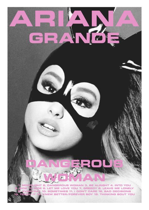 Ariana Grande Pink Poster, Ariana Grande Album Poster, James Carter, Ariana Grande Poster, Ariana Grande Album, Ariana Grande Dangerous Woman, Film Posters Minimalist, Music Poster Design, Women Poster