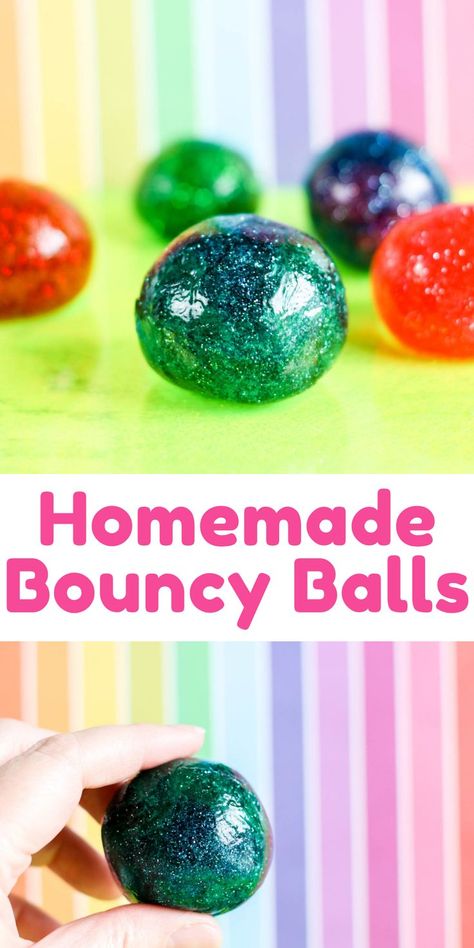 homemade bouncy balls Make Your Own Bouncy Ball, How To Make Bouncy Balls, How To Make A Bouncy Ball, Market Day Ideas For School, Make A Bouncy Ball, Homemade Bouncy Balls, Diy Bouncy Balls, School Age Games, Pendulum Balls