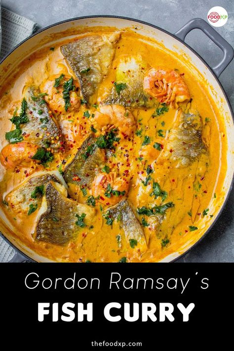 Make the easiest delicious and flavorful curry with Gordon Ramsay's Fish Curry recipe step by step. You can serve it with steamed rice. Explore the recipe at the THEFOODXP blog for more detailed information. #gordonramsayfishcurry #gordonramsayfishcurryrecipe #gordonramsayrecipes #fishcurry #fishcurryrecipe #fishcurryindian #fishcurryrecipeindian Indian Fish Curry Recipe, South Indian Fish Curry, Indian Fish Curry, Gordon Ramsay Dishes, Fish Curry Indian, Gordon Ramsey Recipes, Gordon Ramsay Recipe, Fish Curry Recipe, Chef Gordon