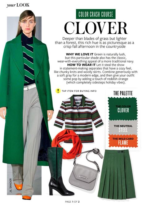 InStyle / Clover Color Crash Course, Instyle Color Crash Course, Wardrobe Color Guide, Build A Capsule Wardrobe, Colour Combinations Fashion, Wardrobe Color, Color Combinations For Clothes, Colour Combos, Color Me Beautiful