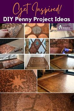 Modern Bar Tables, Mosaic Countertop, Penny Countertop, Penny Floor Designs, Penny Decor, Penny Table Tops, Countertop Tile, Penny Wall, Penny Projects