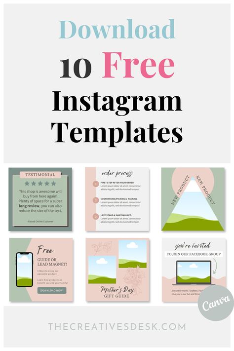 Social media content hacks for marketing your small brand online! Grab these free Canva templates for your Instagram and Facebook posts! Dive into helpful Canva practices. Ideal for anyone interested in graphic design. Free Canva Instagram Templates, Content Hacks, Free Instagram Template, Instagram Post Design Ideas, Social Media Announcement, Canva Templates Ideas, Canva Templates Free, Social Media Template Instagram, Real Estate Social Media Templates