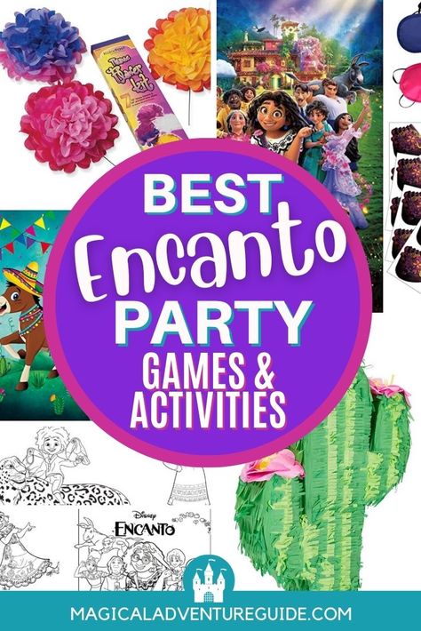 Encanto Party Games, Encanto Activities, Encanto Crafts, Encanto Themed Party, Disney Party Games, Encanto Birthday Party, Birthday Games For Kids, Encanto Party, Indoor Birthday