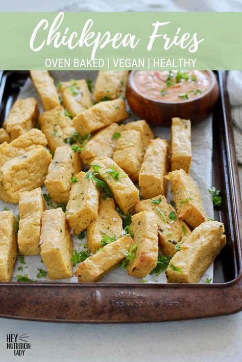 Chickpea Panisse, Chemo Recipes, Chickpea Fries, Chickpea Flour Recipes, Oven Baked Fries, Vegan Appetizer, Easy Vegetable Side Dishes, Vegan Cheddar, Vegan Side Dishes