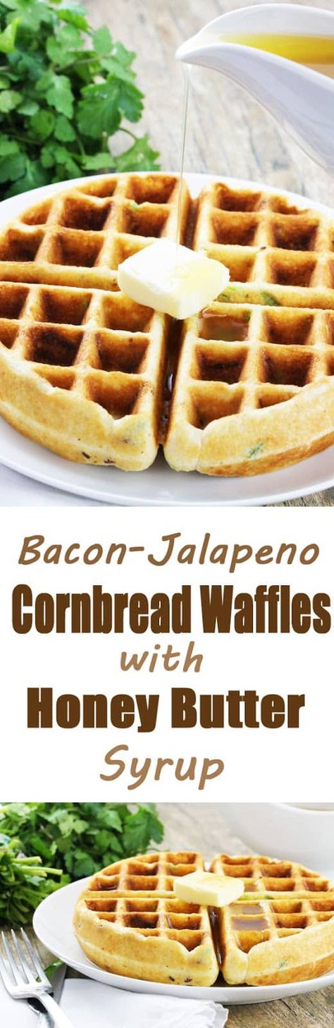 Cornbread Waffles Recipe, Butter Syrup Recipe, Cornbread Waffle, Hungry Monster, Making Waffles, Cornbread Waffles, Birthday Toast, Butter Syrup, The Stay At Home Chef