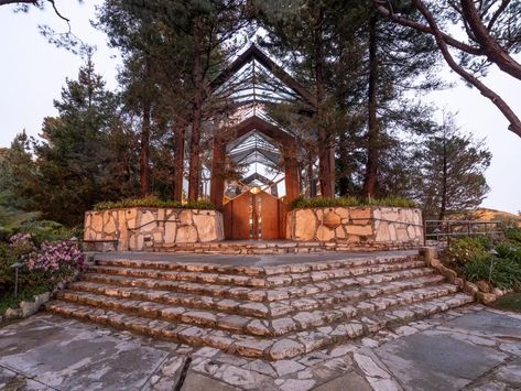 Disassembly Begins For Wayfarers Chapel To Save It From Destruction | Palos Verdes, CA Patch Wayfarer Chapel, Wayfarers Chapel, South Gate, Hermosa Beach, Redondo Beach, Wine Festival, Historic Preservation, Manhattan Beach, Iconic Landmarks