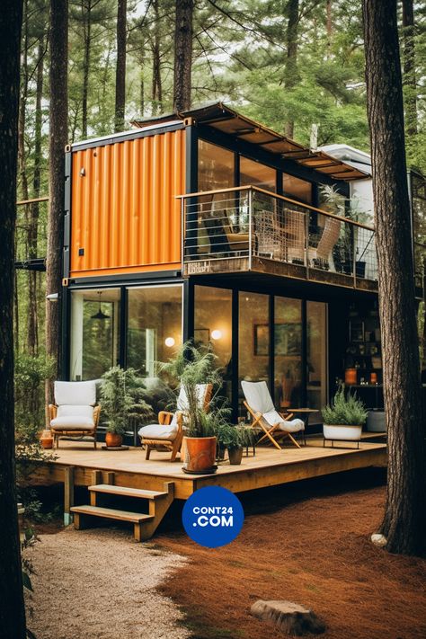 Productive Workspace, Shipping Container Home Designs, Container Cabin, Tiny House Interior Design, Decoration Restaurant, Shipping Container House Plans, Tiny House Layout, Building A Tiny House, Best Tiny House