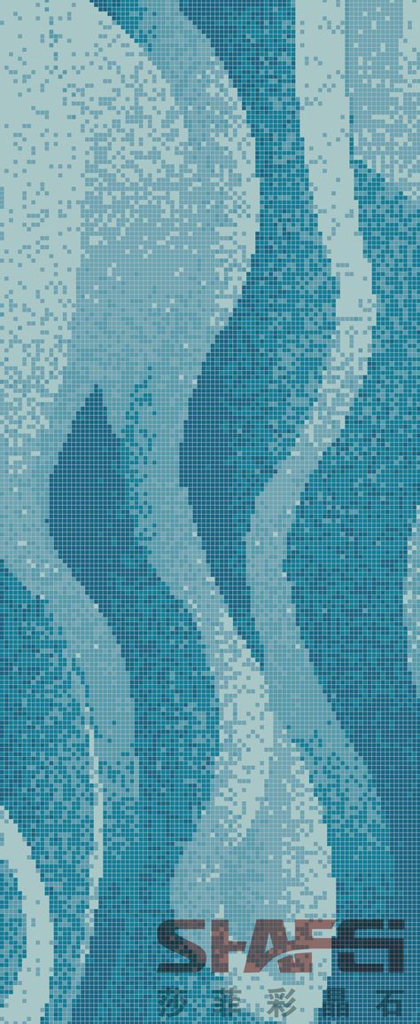 Art Crystal Glass Mosaic Mural PT-040(Size: 1200x2400mm) Waves Mosaic Art, Pool Mosaic Design, Blue Mosaic Texture, Pool Tile Texture, Mosaic Texture Seamless, Mosaic Tiles Texture, Pool Pattern, Mosaic Waves, Pool Mosaic Tiles