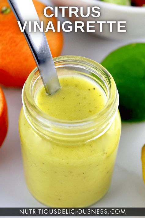 Citrus Vinaigrette Dressing, Meyer Lemon Vinaigrette, Citrus Salad Dressing, Lime Salad Dressing, Dressings Recipes, Meyer Lemon Recipes, Lemon Vinaigrette Dressing, Vinaigrette Dressing Recipe, Fancy Salads