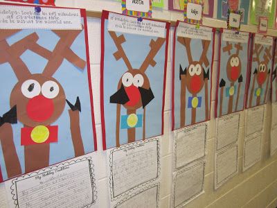 Cheer Activities, First Grade Projects, Reindeer Writing, December Kindergarten, Christmas Units, Christmas Teaching, Christmas Writing, First Grade Writing, December 3rd