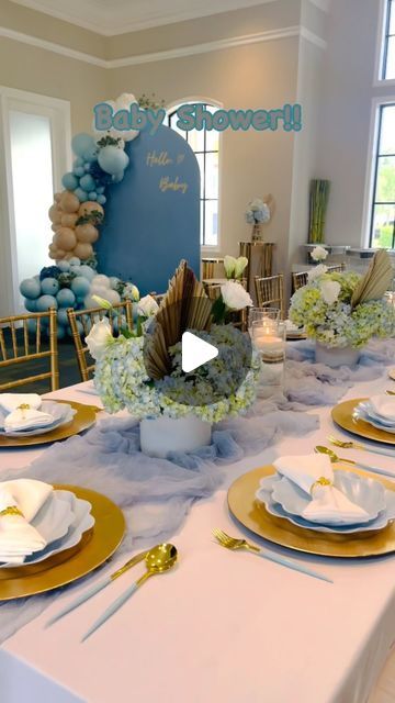 Sweet Space Events on Instagram: "We love these intimate setups…Mommy to be was all about quality over quantity for her baby shower! 💙🩵

Sweet Space Events provides full service event decorations and party rentals for birthdays, weddings, baby showers, bridal showers and more! We provide event planning, event décor, florals, backdrops and balloons. We come to you! Contact us to schedule a free consultation.

🩷Let us make your next event a Sweet Reality!

🩷www.sweetspaceevents.com
🩷thesweetspace@sweetrealities.com
🩷954-330-1399

#eventplanner
#eventdecorator
#eventdecorations
#partydecorations
#birthday
#birthdayparty
#babyshower
#bridalshower
#wedding
#sweetspaceevents
#browardpartyrentals
#miamipartyrentals
#partyrentals
#backdrops
#balloongarland
#balloons
#miamiballoons
#sweet16
# Boy Baby Shower Table, Baby Shower Table Set Up, Fancy Baby Shower, Sitting Arrangement, Baby Shower Table Decorations, Baby Shower Desserts, Event Decorations, Quality Over Quantity, Baby Shower Table