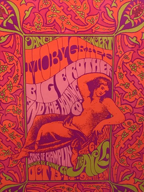 60s Psychadelic Posters, Psychedelia 1960s, Moby Grape, Wes Wilson, Hippy Art, Hippie Posters, Rock Poster Art, Vintage Concert Posters, Vintage Poster Design