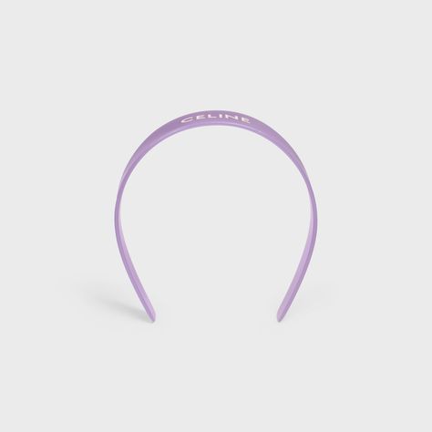 Celine Monochroms Celine Headband in Acetate - Milky Lilac / Off White | CELINE Celine Headband, Fragrance Bottle, Fragrance Samples, Instructions Booklet, Head Accessories, Pop Up Store, Hair Accessories For Women, Accessories For Women, Hair Jewelry