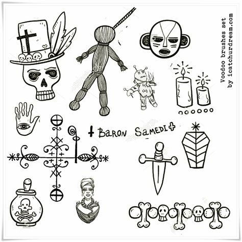 Voodoo Tattoo Symbols, Voodoo Art Drawing, New Orleans Tattoo Ideas Voodoo, Voodoo Sigils, New Orleans Inspired Tattoo, Voodoo Tattoo New Orleans, Voodoo Tattoo Ideas, New Orleans Symbols, Voodoo Drawing