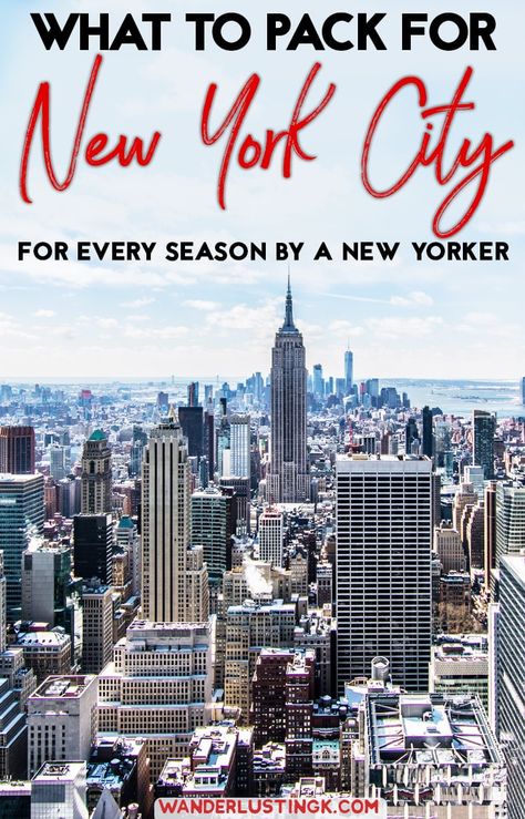 Wondering what to wear in New York City? Read a local's multi-season packing list with what to pack for New York City & what NOT to bring. #NYC #travel Pack For New York, New York Tourist, New York In March, What To Wear In New York, Nyc Vacation, Fashion New York, New York City Vacation, New York Vacation, New York Summer