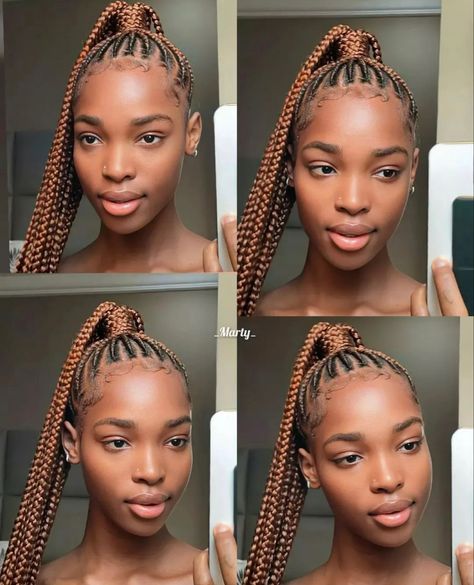 Crown Rows Braids, Brown Cornrows Braids, Brown Cornrows, Braided Updo Ponytail, Branding Styles, Updo Ponytail, Afrocentric Hairstyles, Cornrow Ponytail, Cornrows Braids For Black Women