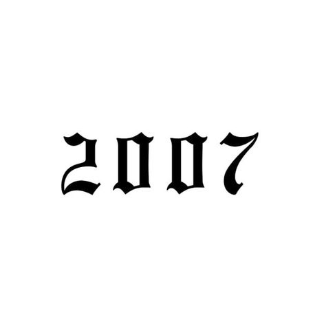 2007 Aesthetic Number, 2007 Wallpaper Number, Birth Year Tattoos For Women, 2007 Tattoo Ideas, 2007 Wallpaper, 2007 Tattoo, 2007 Aesthetic, Number Wallpaper, Simple Tattoos For Guys