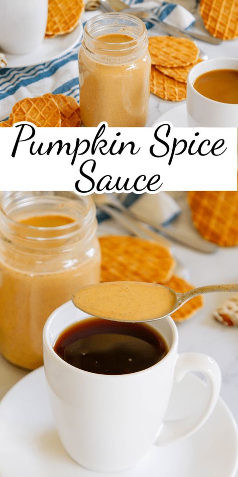 Can't get to the coffee house for your PSL? Or maybe you're tired of artificial pumpkin spice? Make your own homemade pumpkin spice sauce for delicious fall lattes at home. via @nmburk Diy Pumpkin Spice Sauce, Pumpkin Spice Marshmallow Sauce, Pumpkin Spice Sauce, Pumpkin Spice Milkshake, Marshmallow Sauce, Lattes At Home, The Coffee House, Homemade Pumpkin Spice, Hearty Comfort Food