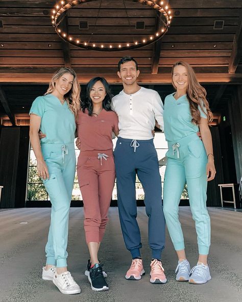 My heart. ❤️ My soul. But only half of The Litty Committee 💃 #wearfigs Pharmacist Outfit, Styling Scrubs, Scrubs Aesthetic, Nurse Fashion Scrubs, Nurse Outfit Scrubs, Student Lifestyle, Medical Scrubs Fashion, Medical Scrubs Outfit, Nurse Inspiration