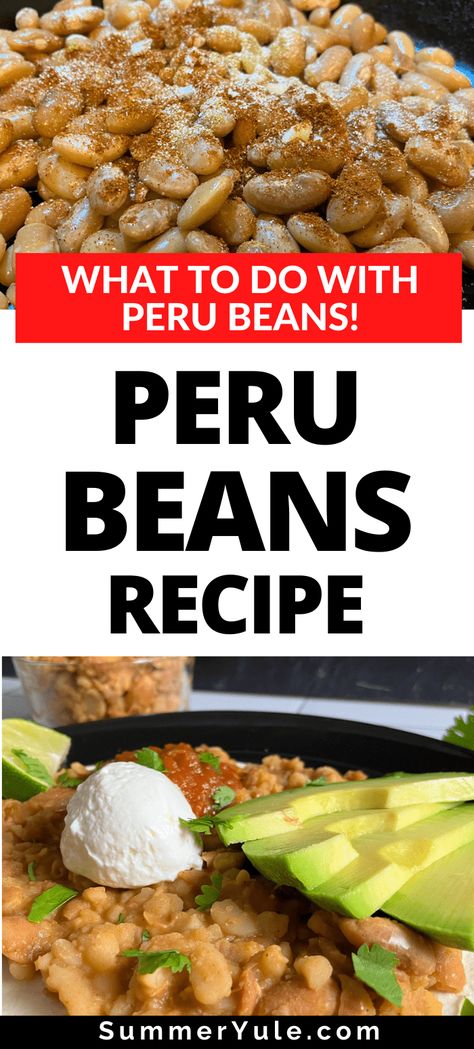 Peruvian Beans Instant Pot, Peruvian Rice And Beans, Peruvian Beans Crockpot, Mayocoba Beans Recipes Instant Pot, Canary Beans Recipe, Mayacoba Bean Recipes, Peruvian White Beans Recipe, Peruano Beans Recipes, Mayacoba Beans