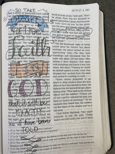 Acts 27, Gods Favor, Bible Journal, Dont Be Afraid, Journal Ideas, Bible Journaling, Giving Up, Acting, Bible