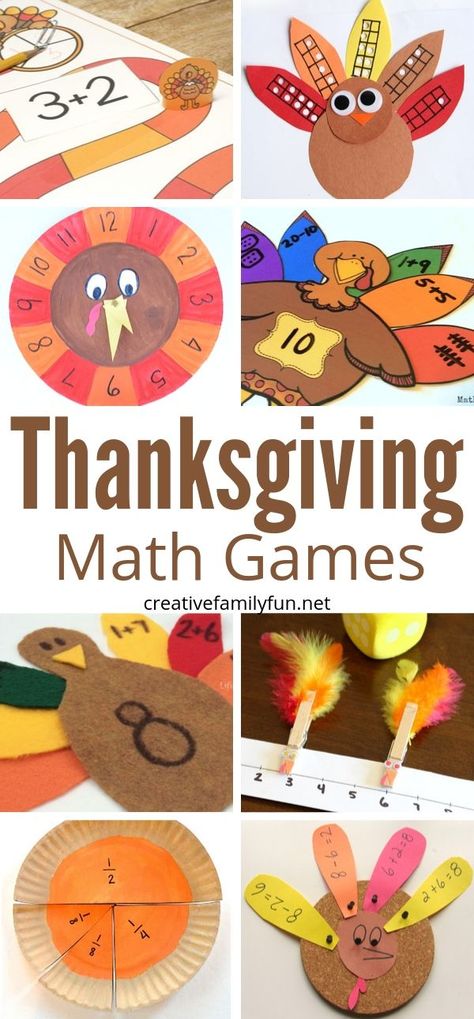 Working on telling time, fractions, additions and more with this fun collection of Thanksgiving math activities for kids. #Thanksgiving #math #addition #fractions #kids #education Thanksgiving Activities For 3rd Grade, 1st Grade Thanksgiving, Thanksgiving Fractions, November Homeschool, Thanksgiving Homeschool, Fun Math Projects, Thanksgiving Interactive, Math Games Middle School, Thanksgiving Math Games