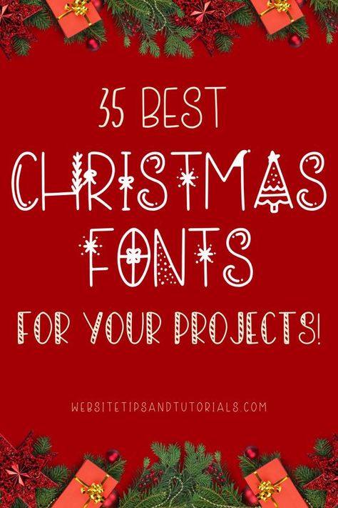 Best Christmas Fonts for Your Projects Font #font fonts #fonts christmas fonts #christmasfonts Christmas font #christmasfont 7.42 Nightmare Before Christmas Font, Christmas Fonts Alphabet, Popular Free Fonts, Canva Christmas, Alphabet Christmas, Merry Christmas Font, Fonts Cricut, Fonts Canva, Twitter Pics