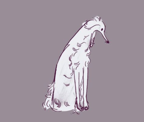 Rob Gilliam, Borzoi Dog, Pretty Drawings, Beautiful Drawings, Funky Art, Animal Illustration, Pretty Art, Animal Drawings, Animal Art