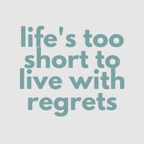 life's too short to live with regrets Widget Quotes, Life's Too Short, Life Sentence, Life Is Too Short, Instagram Icons, Life Is Short, Too Short, Pretty Pictures, Life Is