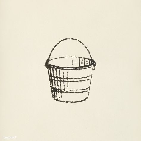 Bucket icon from L'ornement Polychrome (1888) by Albert Racinet (1825–1893). Digitally enhanced from our own original 1888 edition. | premium image by rawpixel.com Bucket Tattoo, Paris Tattoo, Vintage Bucket, Insta Icon, Vintage Icons, Vintage Tattoo, Little Tattoos, Tiny Tattoos, Beautiful Tattoos